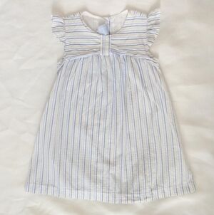 Bella Bliss Girls Striped Bow Cotton  Summer Dress 5